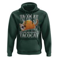 Tacocat Spelled Backwards Is Tacocat Hoodie Funny Cat Gift 90s Bootleg - Wonder Print Shop