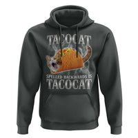 Tacocat Spelled Backwards Is Tacocat Hoodie Funny Cat Gift 90s Bootleg - Wonder Print Shop