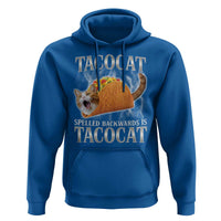 Tacocat Spelled Backwards Is Tacocat Hoodie Funny Cat Gift 90s Bootleg - Wonder Print Shop