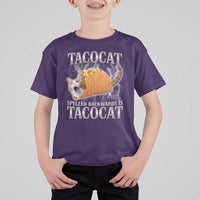 Tacocat Spelled Backwards Is Tacocat T Shirt For Kid Funny Cat Gift 90s Bootleg - Wonder Print Shop