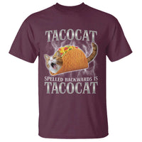 Tacocat Spelled Backwards Is Tacocat T Shirt Funny Cat Gift 90s Bootleg - Wonder Print Shop