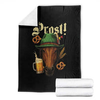 Oktoberfest Horse Throw Blanket German Octoberfest Beer Prost Drinking - Wonder Print Shop