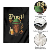 Oktoberfest Horse Garden Flag German Octoberfest Beer Prost Drinking - Wonder Print Shop