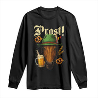 Oktoberfest Horse Long Sleeve Shirt German Octoberfest Beer Prost Drinking - Wonder Print Shop