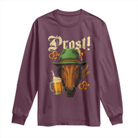 Oktoberfest Horse Long Sleeve Shirt German Octoberfest Beer Prost Drinking - Wonder Print Shop