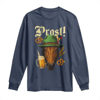 Oktoberfest Horse Long Sleeve Shirt German Octoberfest Beer Prost Drinking - Wonder Print Shop