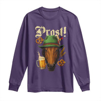 Oktoberfest Horse Long Sleeve Shirt German Octoberfest Beer Prost Drinking - Wonder Print Shop