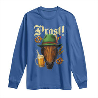 Oktoberfest Horse Long Sleeve Shirt German Octoberfest Beer Prost Drinking - Wonder Print Shop