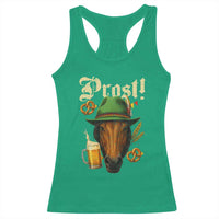 Oktoberfest Horse Racerback Tank Top German Octoberfest Beer Prost Drinking - Wonder Print Shop