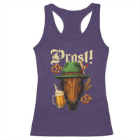 Oktoberfest Horse Racerback Tank Top German Octoberfest Beer Prost Drinking - Wonder Print Shop