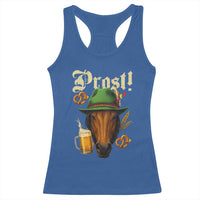 Oktoberfest Horse Racerback Tank Top German Octoberfest Beer Prost Drinking - Wonder Print Shop
