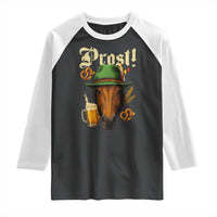 Oktoberfest Horse Raglan Shirt German Octoberfest Beer Prost Drinking - Wonder Print Shop