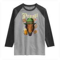 Oktoberfest Horse Raglan Shirt German Octoberfest Beer Prost Drinking - Wonder Print Shop