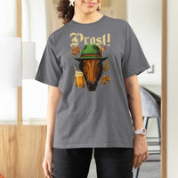 Oktoberfest Horse T Shirt For Women German Octoberfest Beer Prost Drinking - Wonder Print Shop