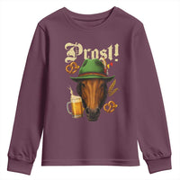 Oktoberfest Horse Youth Sweatshirt German Octoberfest Beer Prost Drinking - Wonder Print Shop