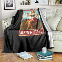 Funny Oktoberfest Throw Blanket German Octoberfest Matching Drinking Beer Pun Up Girl - Wonder Print Shop