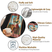 Funny Oktoberfest Throw Blanket German Octoberfest Matching Drinking Beer Pun Up Girl - Wonder Print Shop