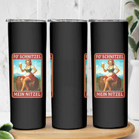 Funny Oktoberfest Skinny Tumbler German Octoberfest Matching Drinking Beer Pun Up Girl - Wonder Print Shop