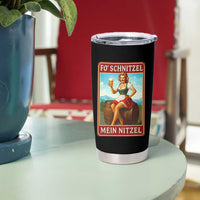 Funny Oktoberfest Tumbler Cup German Octoberfest Matching Drinking Beer Pun Up Girl - Wonder Print Shop