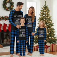 Police Retirement Plaid Pajama Set Handcuffs US Flag Retired Police Graphic