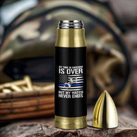 Police Retirement Bullet Tumbler Handcuffs US Flag Retired Police Graphic