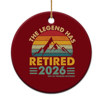 Retired 2026 Not My Problem Anymore Ceramic Ornament Vintage Retirement Gift