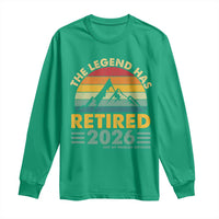 Retired 2026 Not My Problem Anymore Long Sleeve Shirt Vintage Retirement Gift