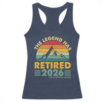 Retired 2026 Not My Problem Anymore Racerback Tank Top Vintage Retirement Gift