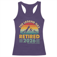 Retired 2026 Not My Problem Anymore Racerback Tank Top Vintage Retirement Gift