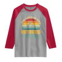 Retired 2026 Not My Problem Anymore Raglan Shirt Vintage Retirement Gift
