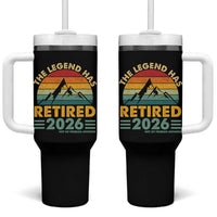Retired 2026 Not My Problem Anymore Tumbler With Handle Vintage Retirement Gift