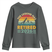 Retired 2026 Not My Problem Anymore Youth Sweatshirt Vintage Retirement Gift