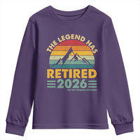 Retired 2026 Not My Problem Anymore Youth Sweatshirt Vintage Retirement Gift