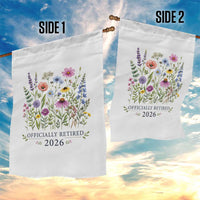 Officially Retired 2026 Wildflowers Botanical Floral Graphic Garden Flag