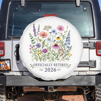 Officially Retired 2026 Wildflowers Botanical Floral Graphic Spare Tire Cover