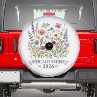 Officially Retired 2026 Wildflowers Botanical Floral Graphic Spare Tire Cover