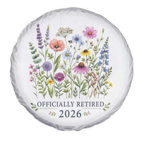 Officially Retired 2026 Wildflowers Botanical Floral Graphic Spare Tire Cover