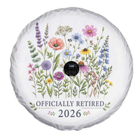 Officially Retired 2026 Wildflowers Botanical Floral Graphic Spare Tire Cover