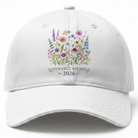 Officially Retired 2026 Wildflowers Botanical Floral Graphic Baseball Cap