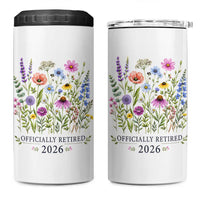 Officially Retired 2026 Wildflowers Botanical Floral Graphic 4 in 1 Can Cooler Tumbler
