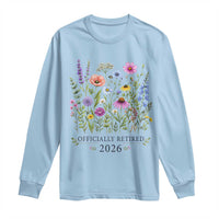 Officially Retired 2026 Wildflowers Botanical Floral Graphic Long Sleeve Shirt