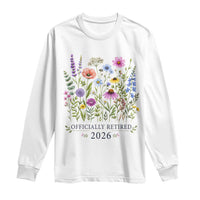 Officially Retired 2026 Wildflowers Botanical Floral Graphic Long Sleeve Shirt