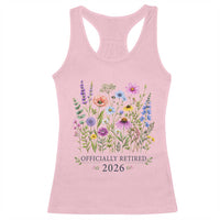 Officially Retired 2026 Wildflowers Botanical Floral Graphic Racerback Tank Top