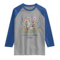Officially Retired 2026 Wildflowers Botanical Floral Graphic Raglan Shirt