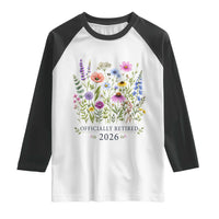 Officially Retired 2026 Wildflowers Botanical Floral Graphic Raglan Shirt
