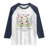 Officially Retired 2026 Wildflowers Botanical Floral Graphic Raglan Shirt