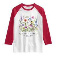 Officially Retired 2026 Wildflowers Botanical Floral Graphic Raglan Shirt