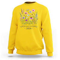 Officially Retired 2026 Wildflowers Botanical Floral Graphic Sweatshirt