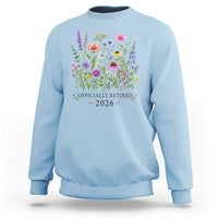 Officially Retired 2026 Wildflowers Botanical Floral Graphic Sweatshirt