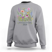 Officially Retired 2026 Wildflowers Botanical Floral Graphic Sweatshirt
